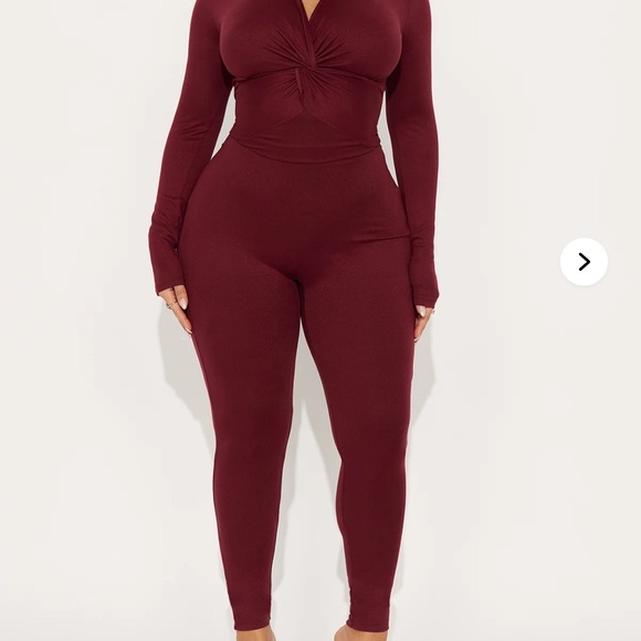 Cardi B Deep Red Jumpsuits Collection Bundle 🆕 - Picture 4 of 16